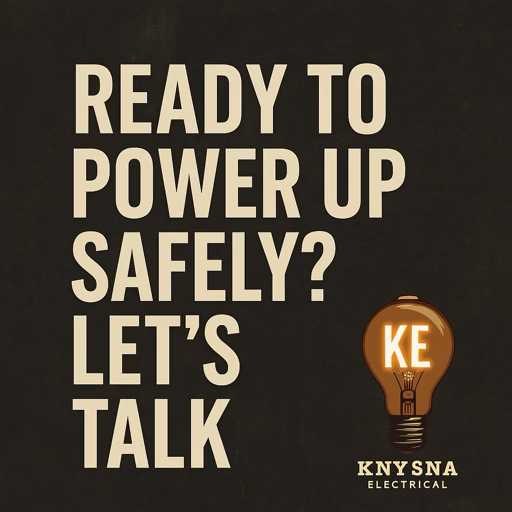 Knysna Electrical call to action banner - ready to power up safely